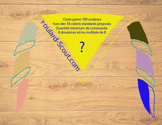 Fabrication Spéciale : Couleur de fond spécial pour 8 douzaines