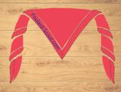 Foulard Carré BOIS DE ROSE (à l'unité) - Foulard Routier AGSE et FSE